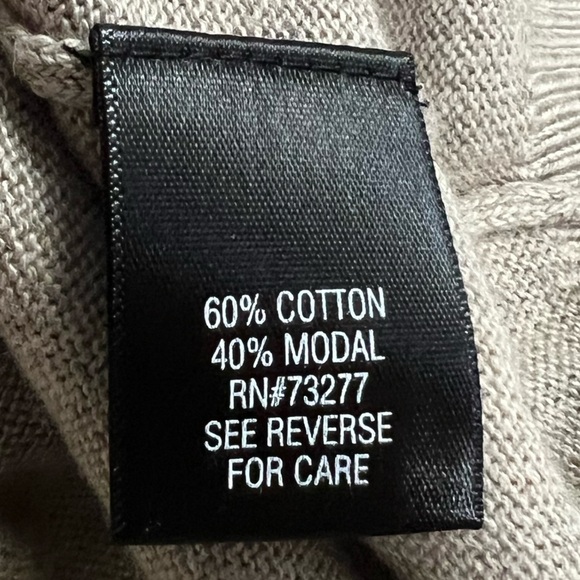 Croft & Barrow Men’s Long Sleeve Crew Neck Taupe Sweater Sustainable Size XXL - Picture 6 of 8